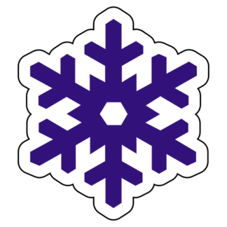 Snow Flake Sticker (Purple)
